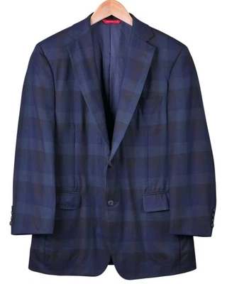 Samuelsohn Blue Green BLACK WATCH Tartan Wool Sport Coat Jacket Blazer 40 R - Image 1 of 4
