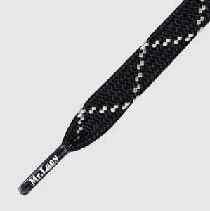 Schnürsenkel für Wandern Mr Lacy Hikies flach schwarz super stark hochwertig 120 cm - Bild 1 von 2