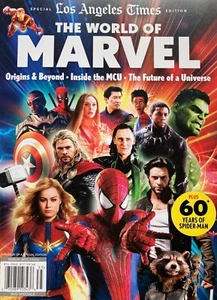 THE WORLD OF MARVEL 2023 LOS ANGELES TIMES Magazine SPECIAL / BRAND NEW - Picture 1 of 6