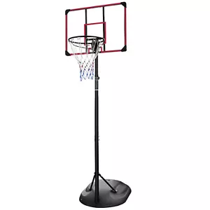Basketball Hoop Stand, Adjustable Height 7.5- 9.2ft, with Backboard and Wheels - Picture 1 of 5