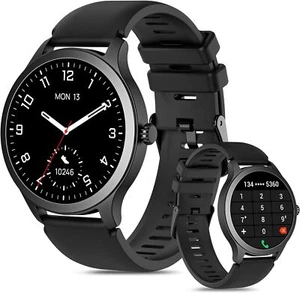 1.32" Smartwatch w/ Health Tracking, Bluetooth Calling, Waterproof, Black - Picture 1 of 6