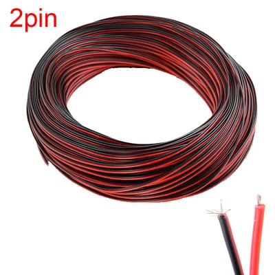 2Pin Extension Wire Cable Connector Cord for 3528 5050 5630 LED Strip Lamp 22AWG - Image 1 of 2