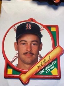 Boston Red Sox Mike Greenwell 1989 Tara Toy Collector Plaque Vintage - Bild 1 von 2
