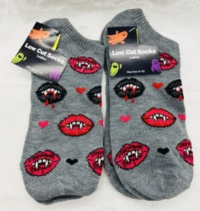 Halloween Ladies Low Cut Socks 2 PairsNew - Picture 1 of 3
