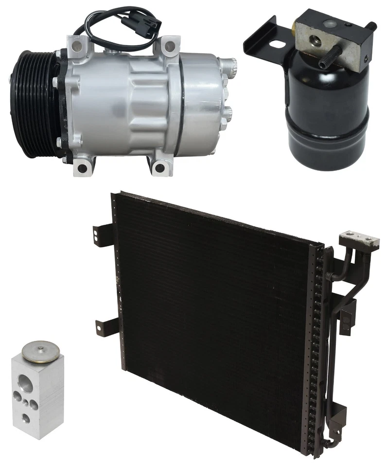 Nuevo kit de compresor de aire acondicionado Ryc con condensador DF35A-N para Dodge D250 5,9 L 1992 Foto 1 de 4