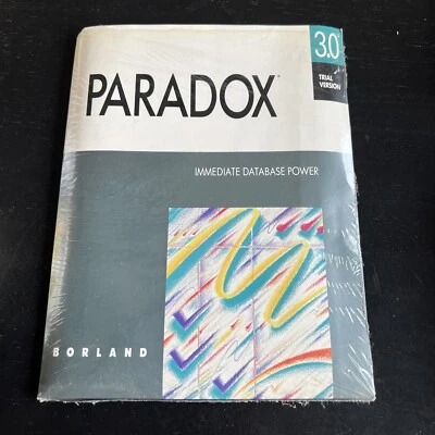 Borland Paradox Engine 3.0 1992 - Trial Version- DOS/Windows - Image 1 of 4