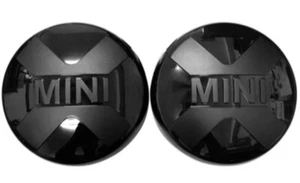 Mini Cooper JCW Rally Spotlight covers Piano Gloss & Matt Black, F56 Fog - Picture 1 of 8