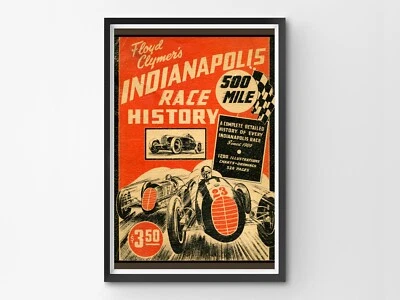 1946 Indianapolis 500 Car Racing POSTER! - (up to 24" x 36") - Vintage - Racecar