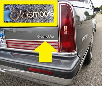 Новый из старых запасов 89-91 OLDSMOBILE девяносто восемь Regency и Delta 88 Royale багажник табличка - Изображение 1 из 4