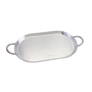 19" x 11-1/2" Stainless Steel Oval Tortilla Warmer Serving Tray - Picture 1 of 5