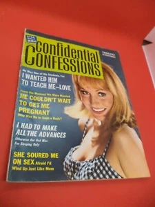 CONFIDENTIAL CONFESSIONS old vintage 1960s american love romance magazine 1966 - Imagen 1 de 3