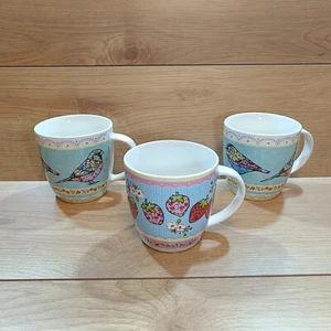 Tazas de fresas Queens by Churchill Littlemoor Birds x 2 y Sixpenny - Imagen 1 de 9