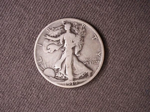 1919 d Walking Liberty mezzo dollaro US 50c - Foto 1 di 2