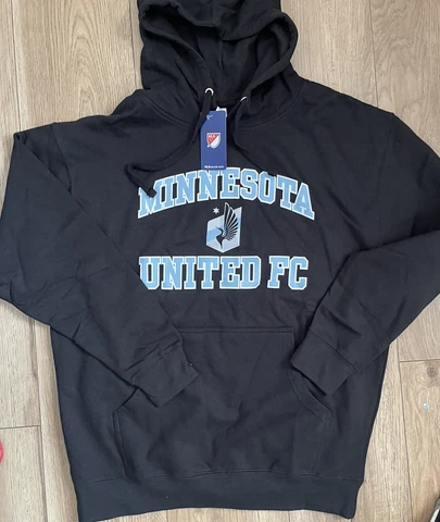 MLS Minnesota United Fc Black Hoddie Sz Larg Cover