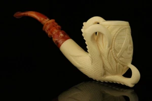 srv - Pipa de espuma de mar bloque de garras de águila masonera con estuche equipado M2394 - Imagen 1 de 12