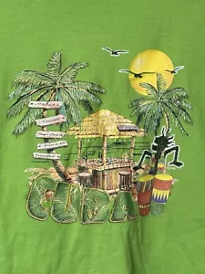 Burumba Republic Cuba Vintage 2000’s Shirt Semi Gloss Tropical Vacation Clothing - Picture 1 of 7
