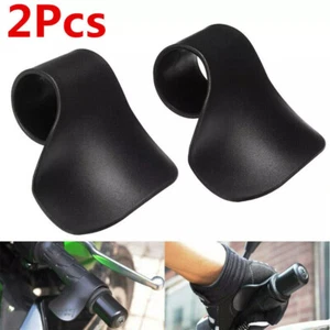 2X Motorrad Gasgriffhilfe Tempomat Cruise Steuern Throttle Universal Schwarz - Picture 1 of 13