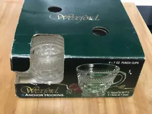 4er SET PUNCHBECHER Wexford von Anchor Hocking EINGESTELLT, PERFEKT, IN OVP - Bild 1 von 1