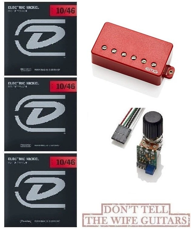 EMG ALX Alexi Laiho HZ Rojo Cromo Tornillos ABQ Boost Halo Of Blood (JUEGO DE 3 CUERDAS) Foto 1 de 1