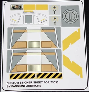 Replacement Custom Decal for 75053 Replacement Sticker Sheet - Picture 1 of 1