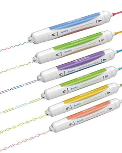 Dual Color Felt Tip Curve Pens for Note Taking Dual Tip Pens with 3 Different... - Picture 1 of 6