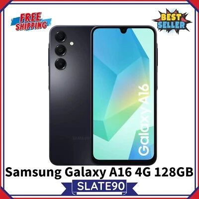 New Samsung Galaxy A16 Smartphone 128GB Unlocked 4G Dual Sim Black Sim Free