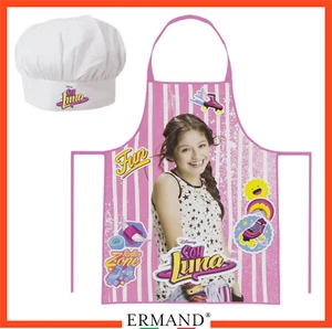 Grembiule cappello set Soy Luna Disney cucina chef Cuoco Ragazza Bambina Regalo - Foto 1 di 3