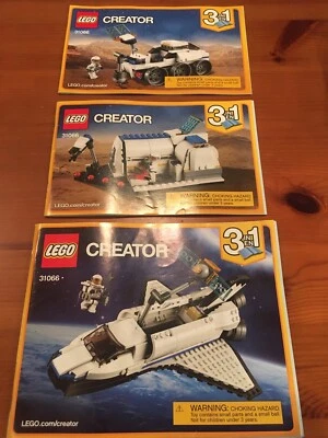 LEGO 31066 Creator 3-in-1 Space Shuttle Explorer With Instructions 100% Complete - Image 1 of 3