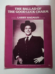 RARE Ballad of the Good Luck Charm Larry Hagman JR Piano Vocal Guitar Music 1977 - Picture 1 of 2