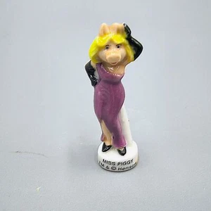 Muppets Miniature Porcelain Miss Piggy Figure Feves French Mini Fig 1.5" - Picture 1 of 4