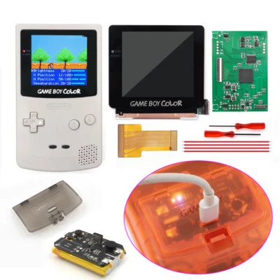 BAT Q5 OSD Menu Laminated Single Glass IPS LCD Kit&Pre-cut Shell+Battery For GBC - Image 1 of 4