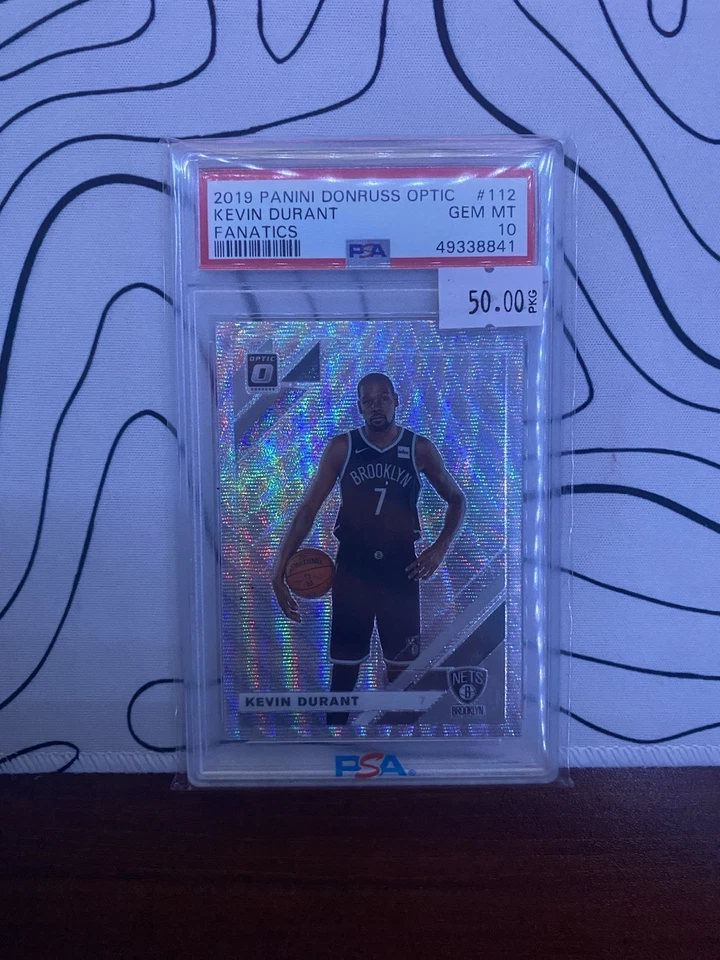 Panini Donruss Optic Kevin Durant #112 Fanatics PSA 10 2019-20 Foto 1 de 2