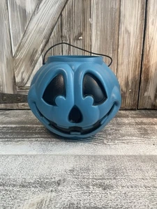 De colección HALLOWEEN Azul CALABAZA Cubo General Espuma Plásticos Truco Tratar Caramelo - Imagen 1 de 8