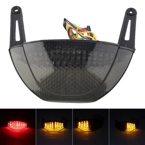 Luz trasera LED negra para Honda CBR600RR 2007-2012 11 intermitente integrada de humo - Imagen 1 de 18