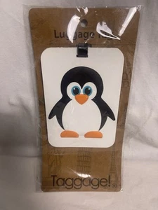 Taggage Penguin Luggage Tag 5”x 3.5” New In Package - Picture 1 of 6