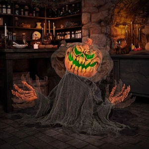 Halloween Animatronics Decorazioni Zucca Rompica con Suono Attivato... - Foto 1 di 6