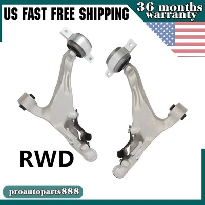 Front Lower Control Arms Ball Joints Kit For Infiniti Q50 Q60 EX35 EX37 QX50 RWD - Image 1 of 4