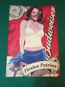 Poster 2009 Budweiser Fiestas Patrias schöne Brünette - Bild 1 von 16