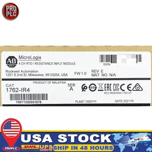 2022 New Sealed AB 1762-IR4 MicroLogix 1200 RTD Resistance Input Module - Picture 1 of 3