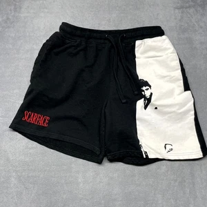 Reason Abbigliamento Scarface Cover Art Pantaloncini Uomo L Nero Bianco Grafica Coulisse - Foto 1 di 11