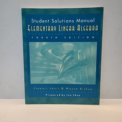 Student Solutions Manual Elementary Linear Algebra Fourth Ed Venit & Bishop - Image 1 of 4