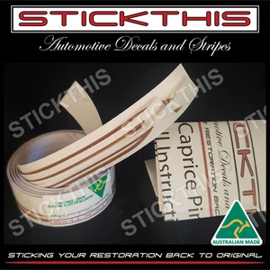 Holden HJ HX HZ Statesman Caprice Decal Pinstripe Kit - Brown - Foto 1 di 4