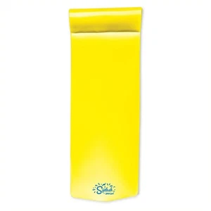 Foam Swimming Pool Float, Floating Water Lounger, Splash 1.25”, Yellow - Picture 1 of 9