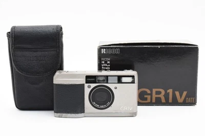 READ‼ [ Excellent+5 w/ Box Case] Ricoh GR1V Silver Film Camera From JAPAN - Image 1 of 4