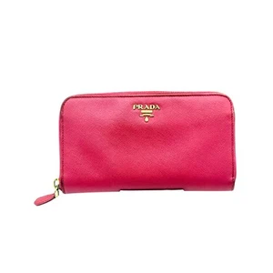 Prada Saffiano Leder Geldbörse*dunkelrosa*schönes Continental Leder mit COA - Bild 1 von 17