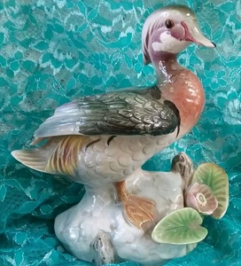 Vogel Sammlung von JSC Holz Ente Nr.183 Keramik 7,5 Zoll - Bild 1 von 7