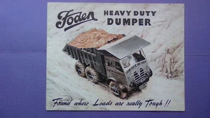 Folleto de ventas de camiones, volquete de trabajo pesado Fodens Ltd. (B10) de colección - Imagen 1 de 13