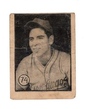 '45 Orig Cuban Baseball Mex HOF Player JOSE L CHILE GOMEZ Cienfuegos FELICESCard