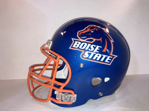 Boise State Trophy Football Helmet Riddell Revolution Full Size XL Extra Large Cover