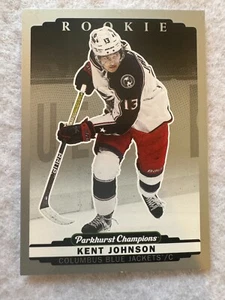 2022-23 Parkhurst Champions Kent Johnson #321 Silver Rookie SP - Picture 1 of 2
